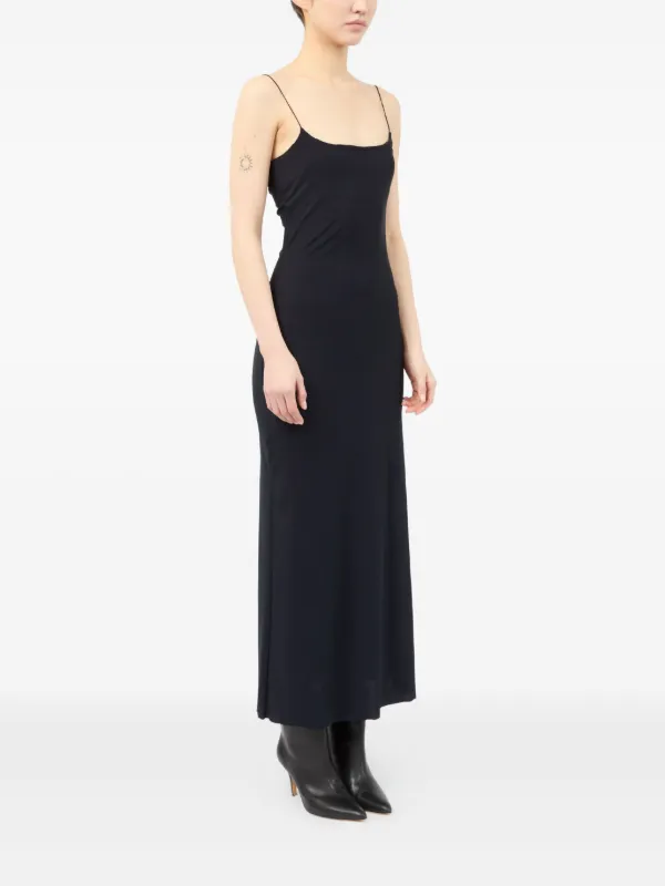 MM6 Maison Margiela Slip Maxi Dress | Black | FARFETCH