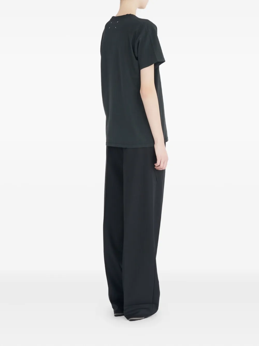 Maison Margiela Numbers-print T-shirt Zwart