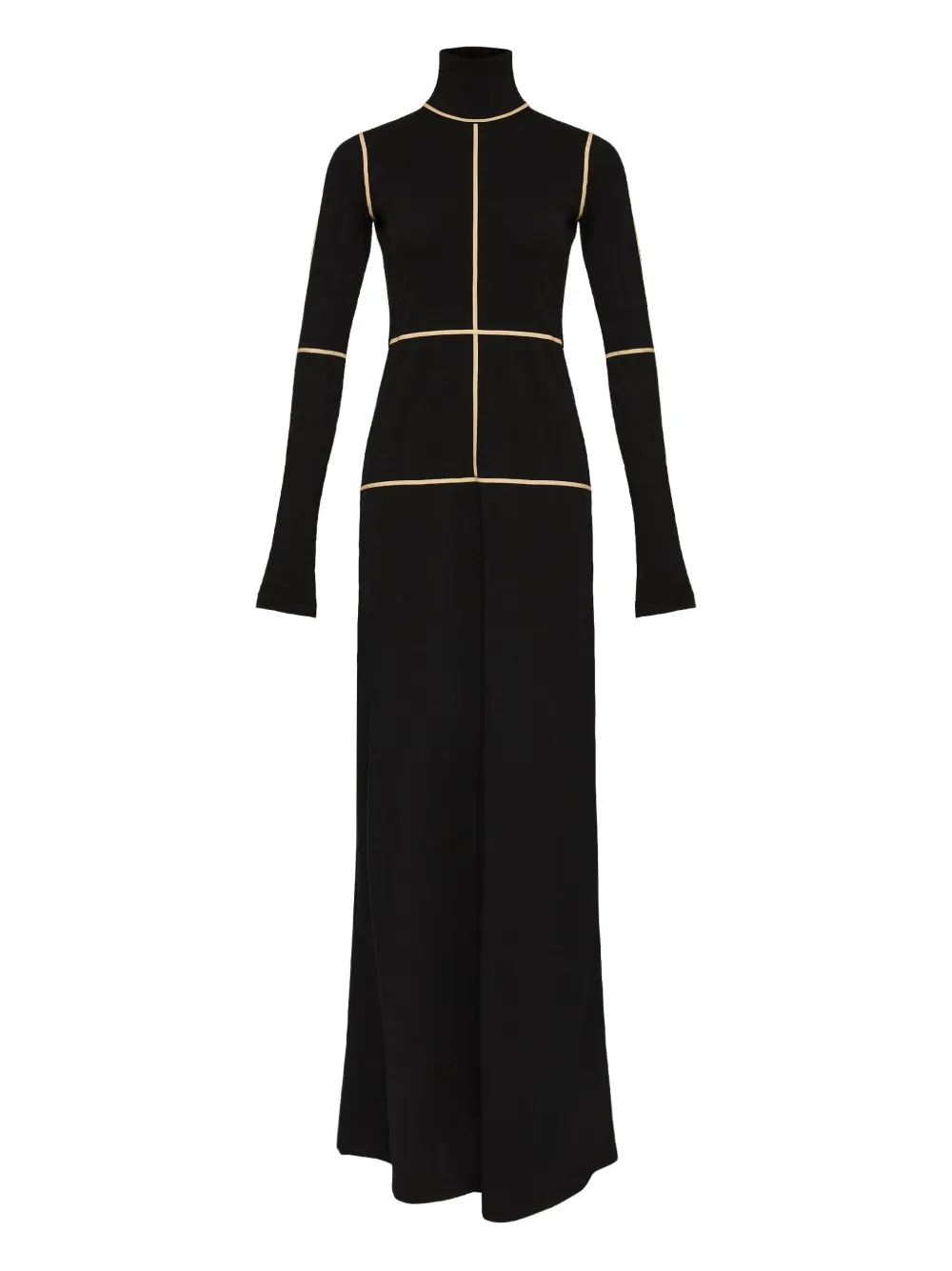 MM6 Maison Margiela Jurk met col en vlakken Zwart