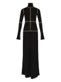 MM6 Maison Margiela panelled turtleneck dress - Black