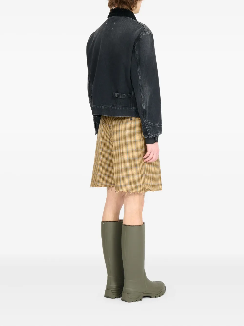 Maison Margiela Katoenen jack Zwart