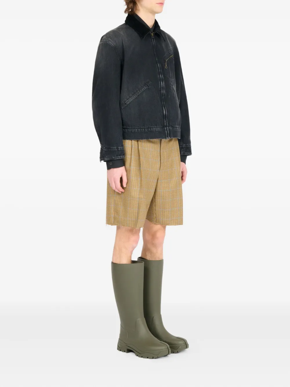 Maison Margiela Katoenen jack Zwart