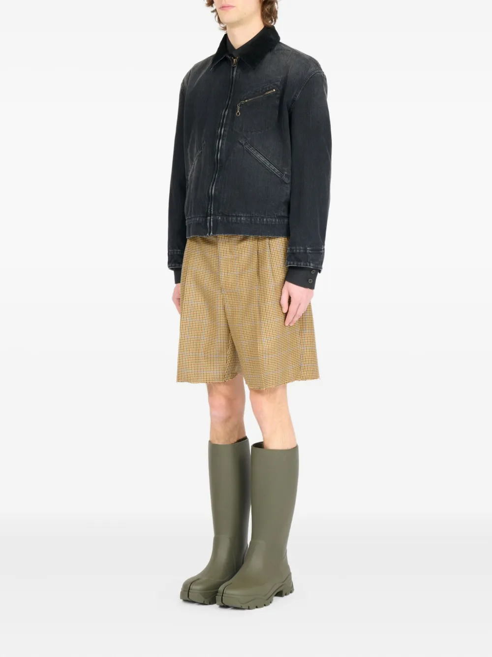 Maison Margiela Katoenen jack Zwart