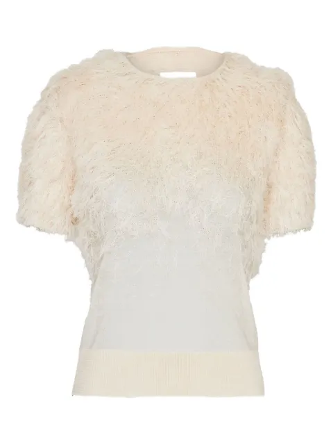 Maison Margiela fluffy crew-neck top
