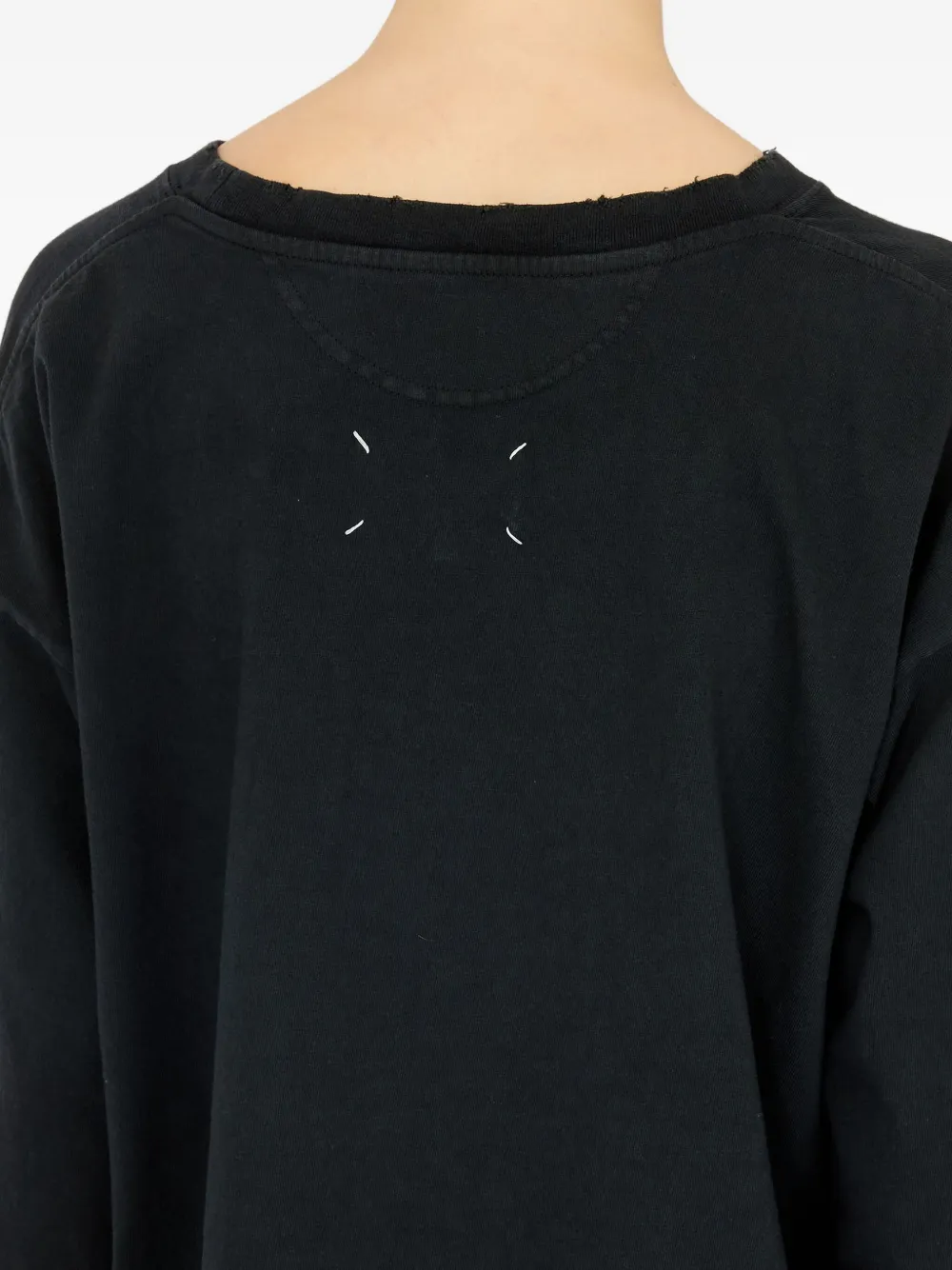Maison Margiela Katoenen sweater met bingoprint Zwart