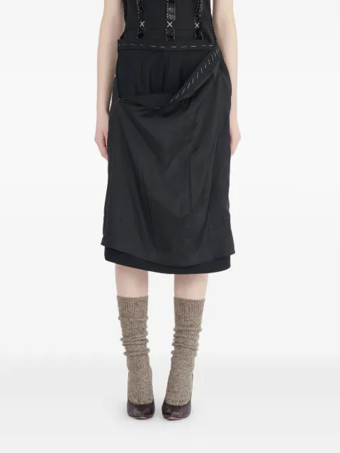 Maison Margiela strapless midi dress