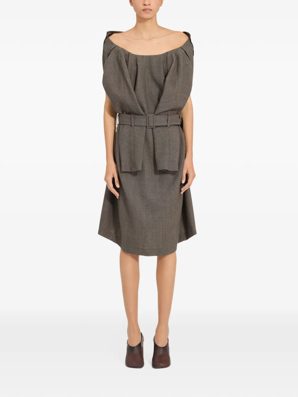 MM6 Maison Margiela Jurk van scheerwol Grijs