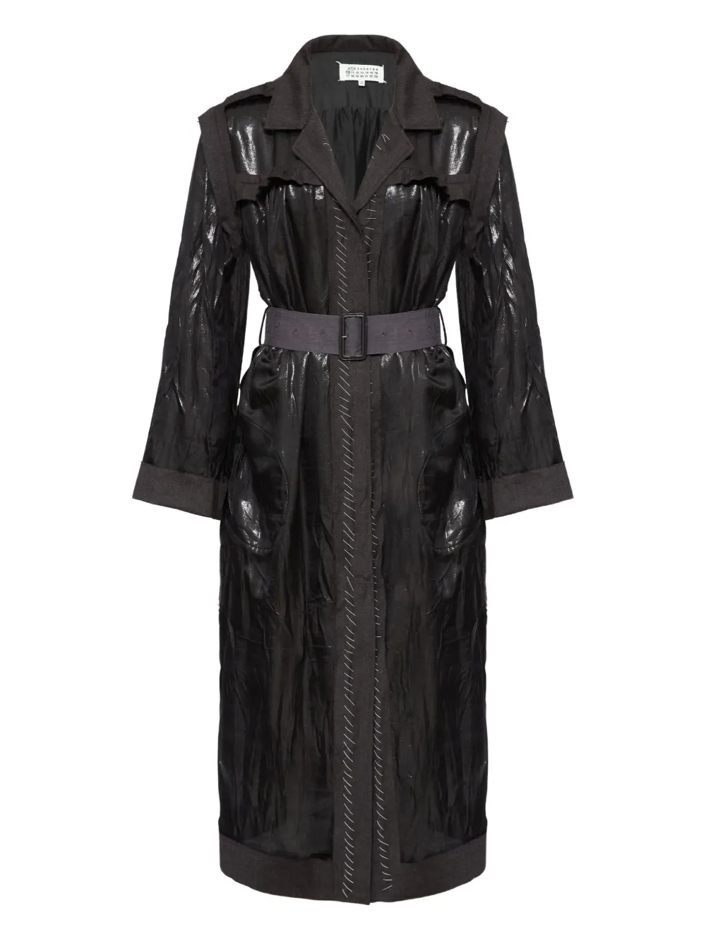 Maison Margiela トレンチドレス - ブラック Maison Margiela トレンチドレス - ブラック