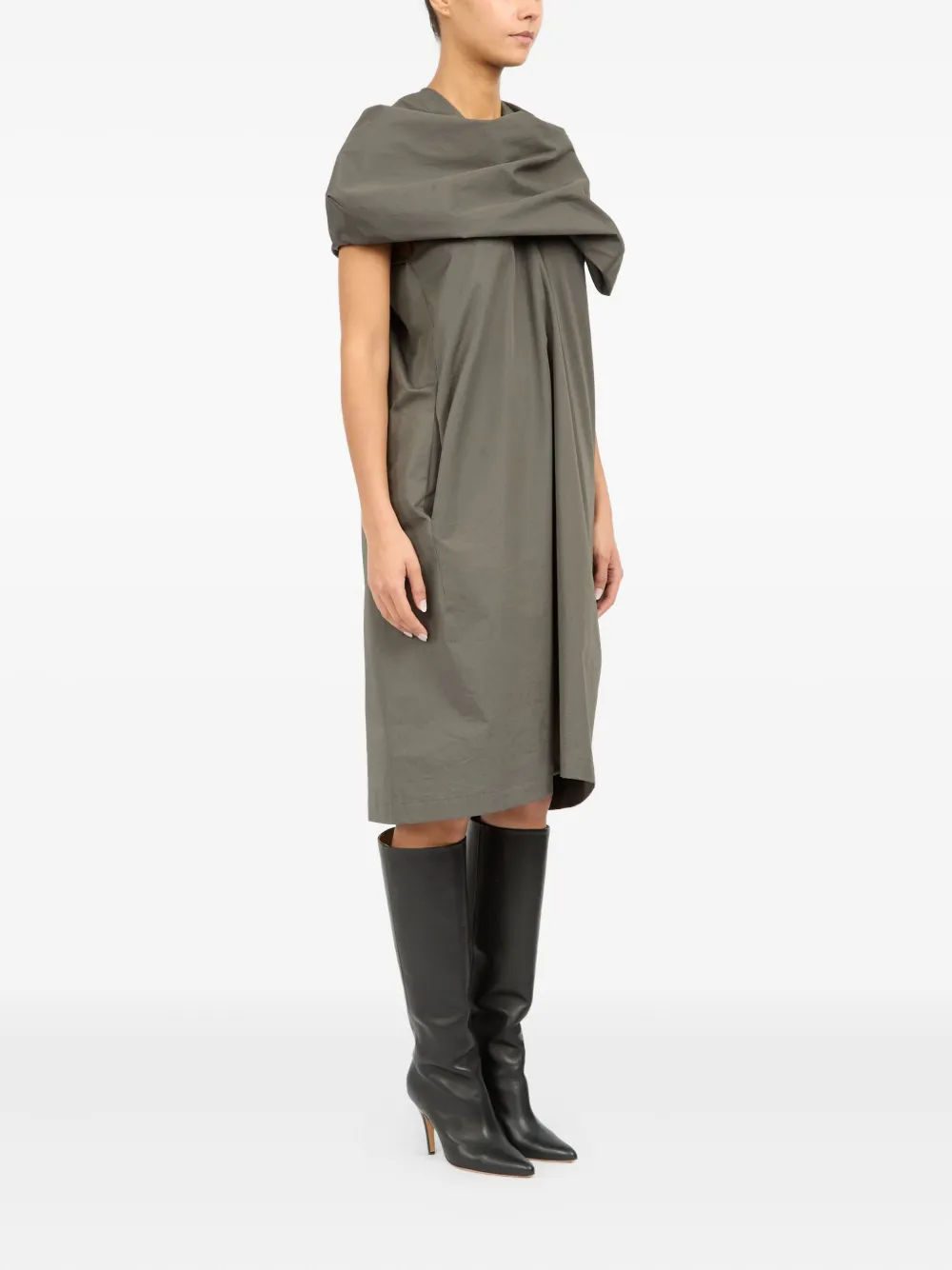 MM6 Maison Margiela Gedrapeerde jurk - Beige