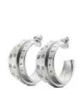 MM6 Maison Margiela Triple Number hoop earrings - Silver