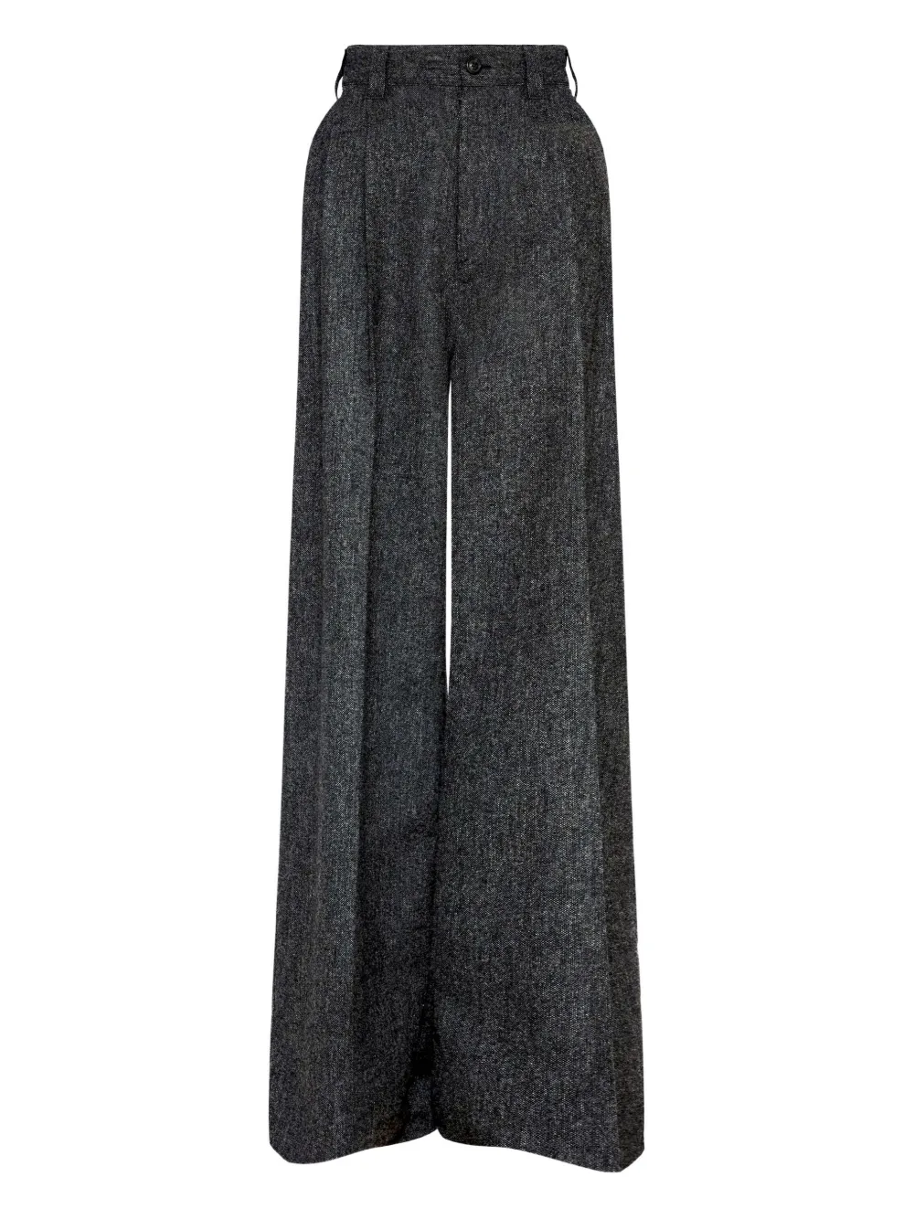 Maison Margiela pleated-front wool trousers Grijs