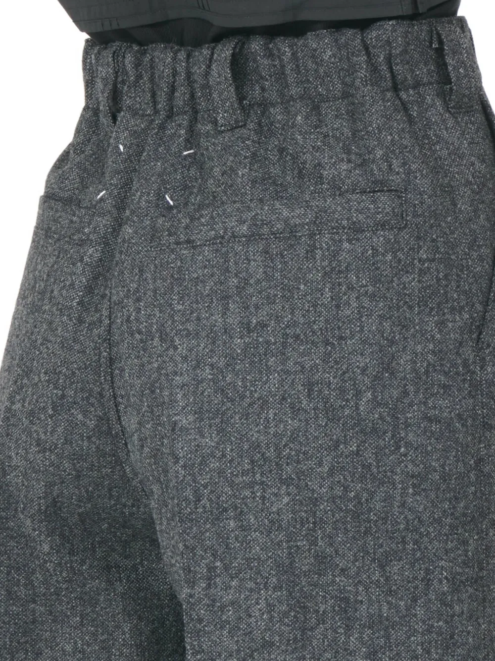 Maison Margiela pleated-front wool trousers Grijs