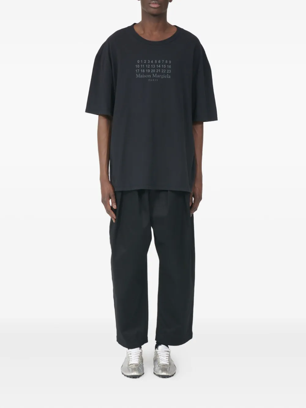 Maison Margiela T-shirt met logo Blauw