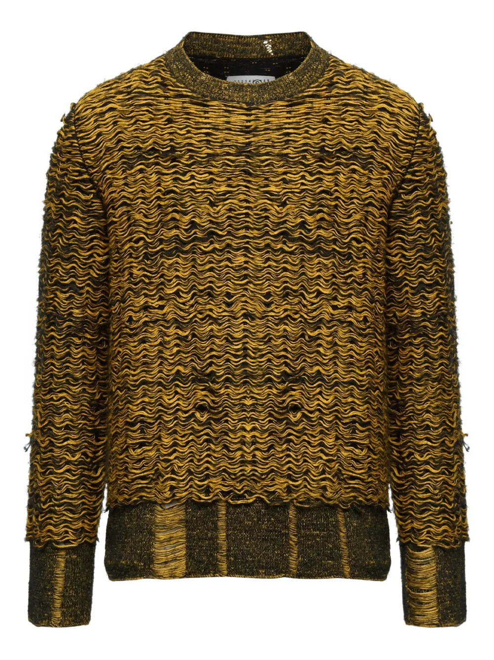 MM6 Maison Margiela チャンキーニット セーター - イエロー MM6 Maison Margiela チャンキーニット セーター - イエロー