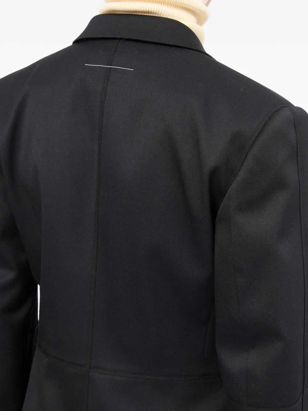 MM6 Maison Margiela ピークドラペル ジャケット | ブラック | FARFETCH JP