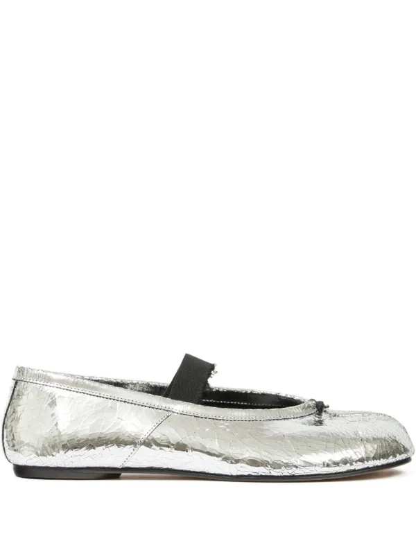 Maison Margiela Tabi フラットパンプス | シルバートーン