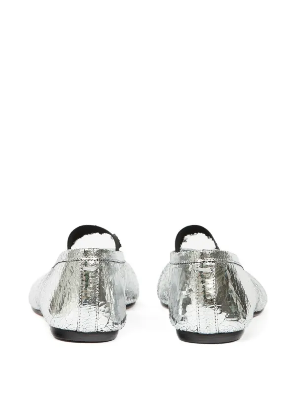 Maison Margiela Tabi フラットパンプス | シルバートーン