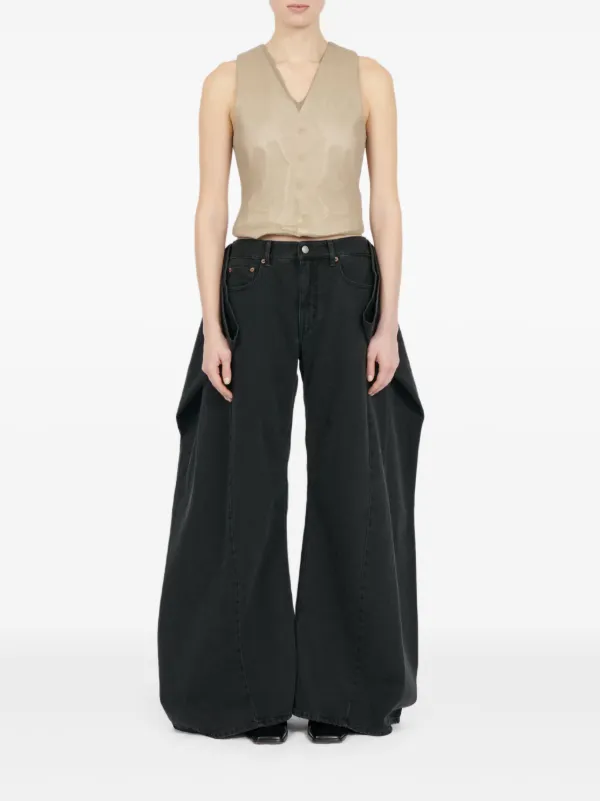 MM6 Maison Margiela ボタン サテンベスト | ニュートラル | FARFETCH JP