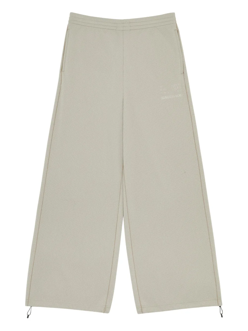 MM6 Maison Margiela X Salomon Trainingsbroek met elastische taille en logoprint Beige