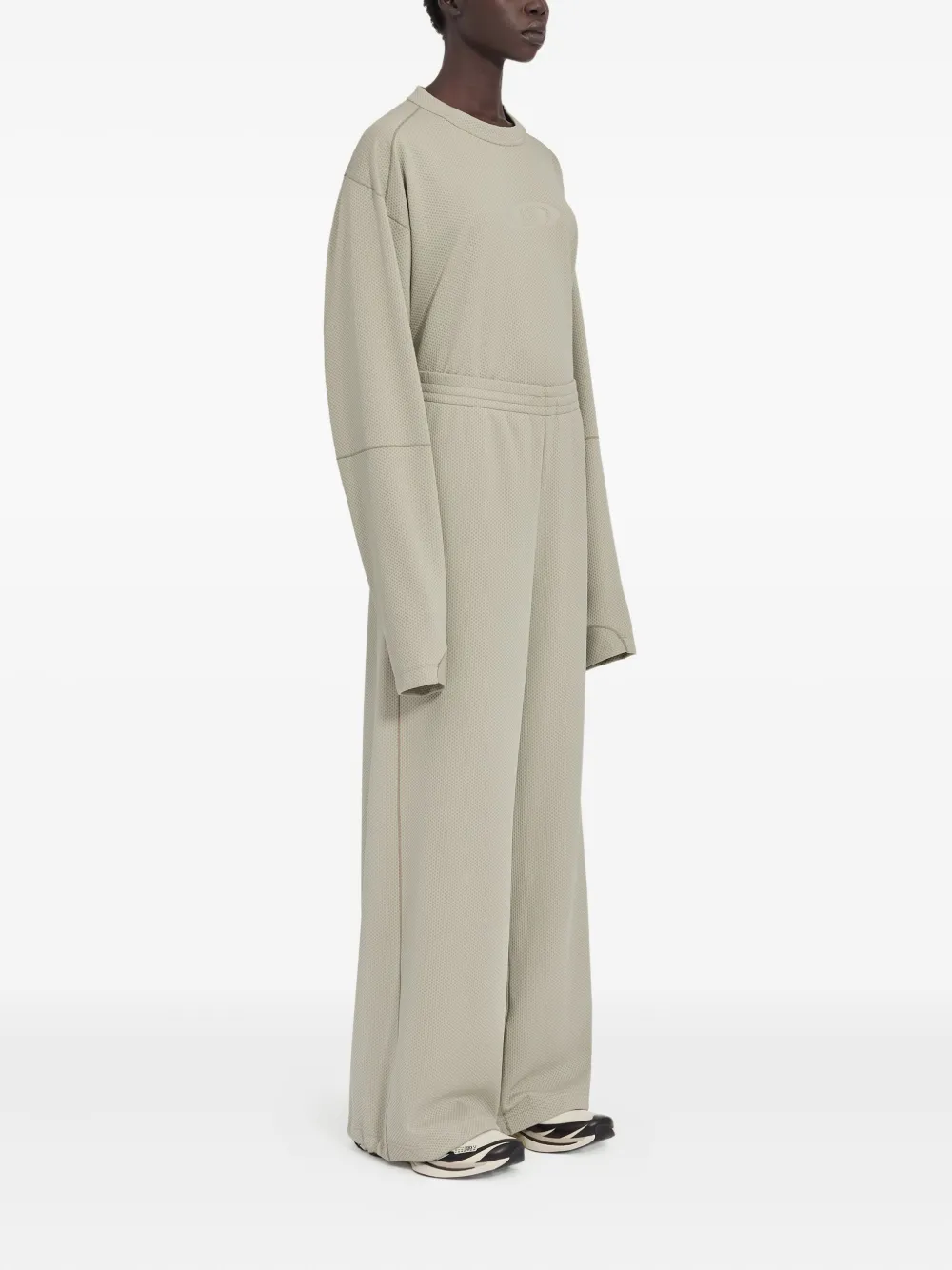 MM6 Maison Margiela X Salomon Trainingsbroek met elastische taille en logoprint Beige