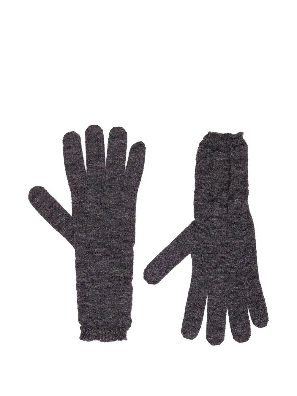 MM6 Maison Margiela numbers-motif gloves - Grijs