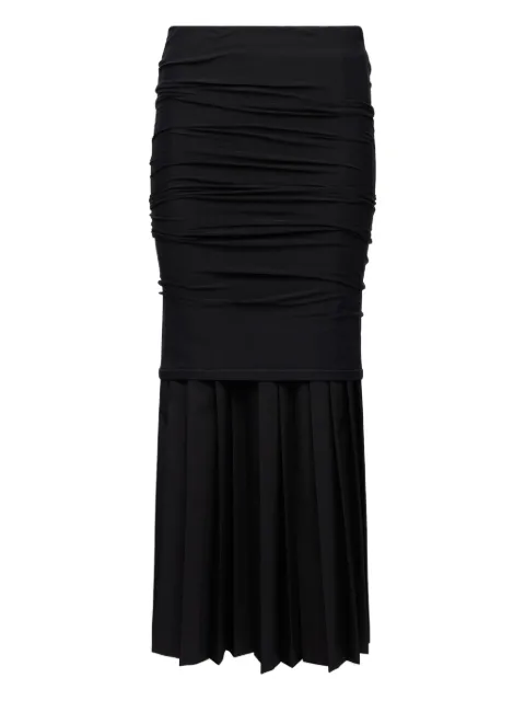 MM6 Maison Margiela pleated draped midi skirt