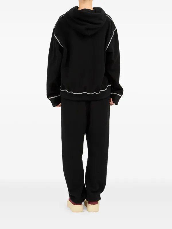 MM6 Maison Margiela ロゴ パーカー | ブラック | FARFETCH JP
