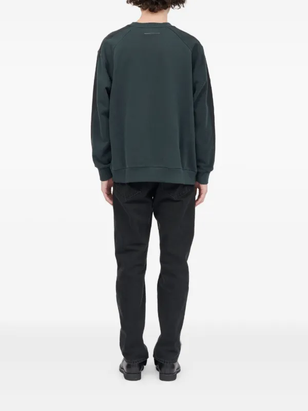MM6 MAISON MARGIELA パッチワークスウェットシャツ　M MM6 Maison Margiela パッチワーク スウェットシャツ | ブルー