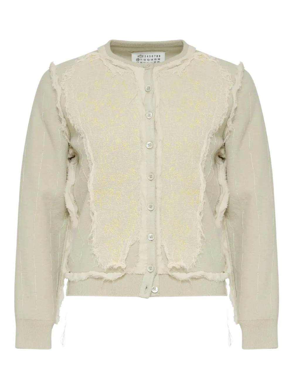 Maison Margiela フレイド カーディガン - ニュートラル Maison Margiela フレイド カーディガン - ニュートラル