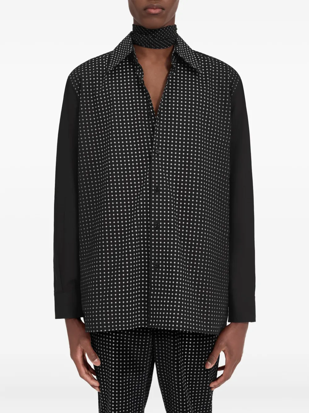 MM6 Maison Margiela Overhemd met stippen Zwart