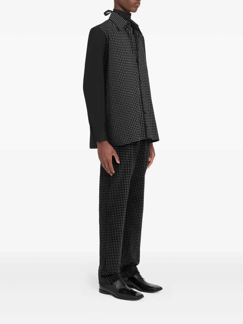 MM6 Maison Margiela Overhemd met stippen Zwart