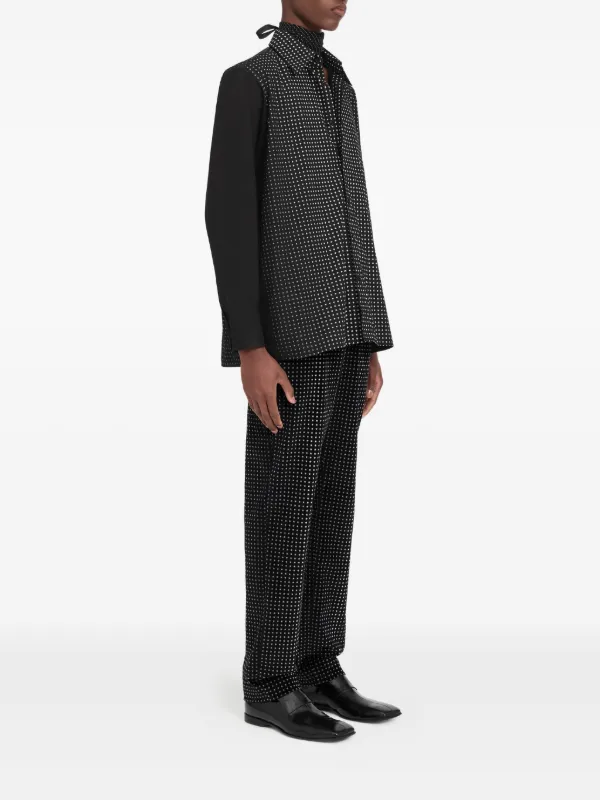MM6 Maison Margiela ポルカドット シャツ | ブラック | FARFETCH JP