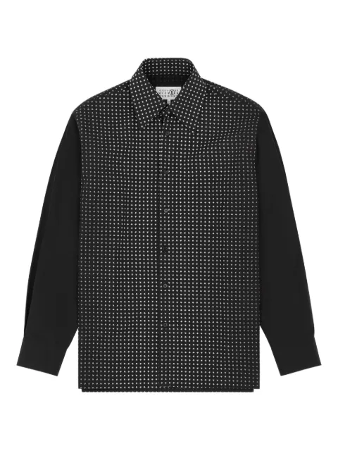 MM6 Maison Margiela polka dot-print long-sleeved shirt
