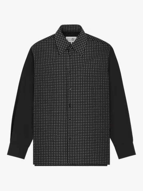 MM6 Maison Margiela camisa manga larga con lunares estampados