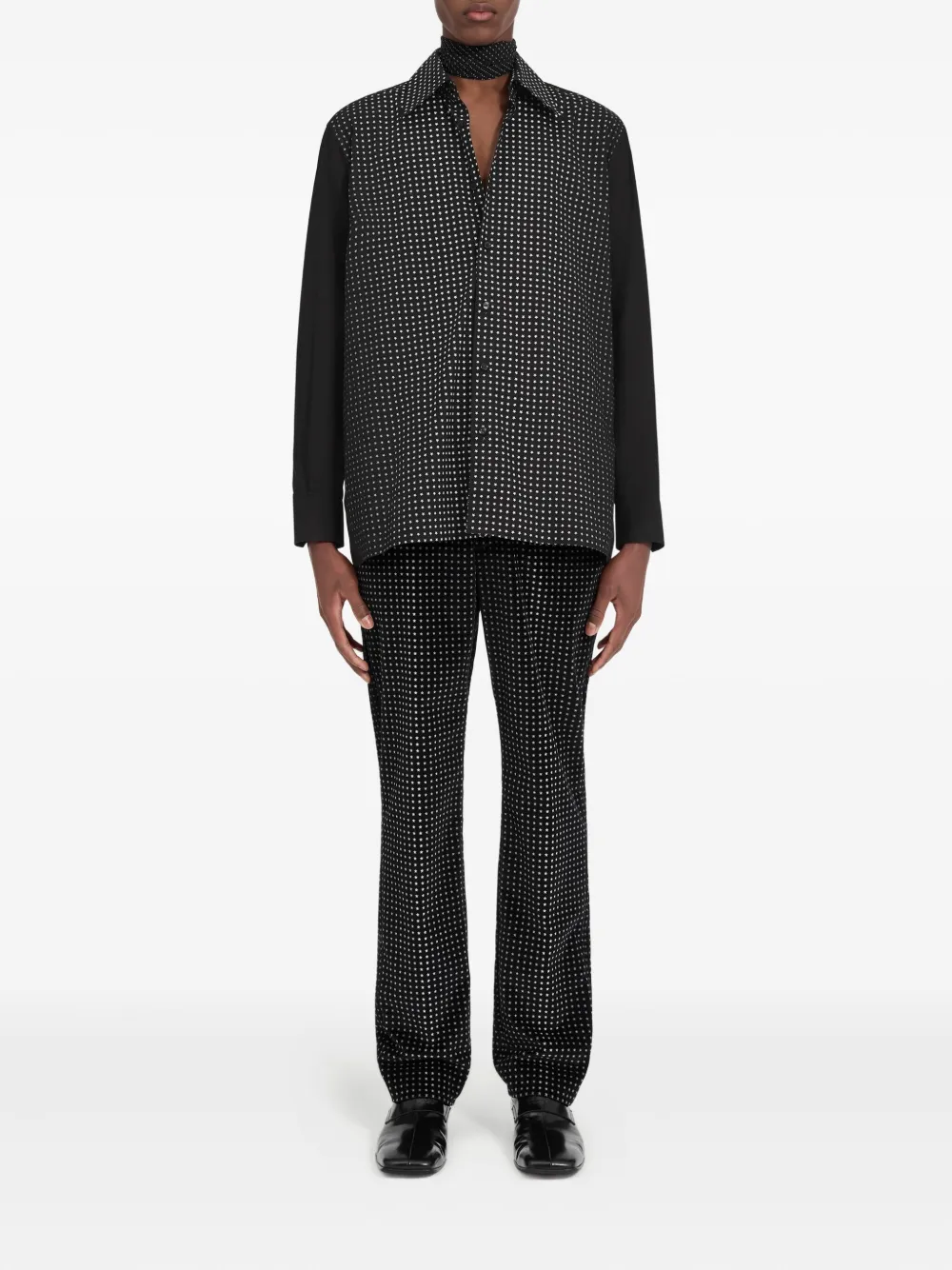 MM6 Maison Margiela Overhemd met stippen Zwart
