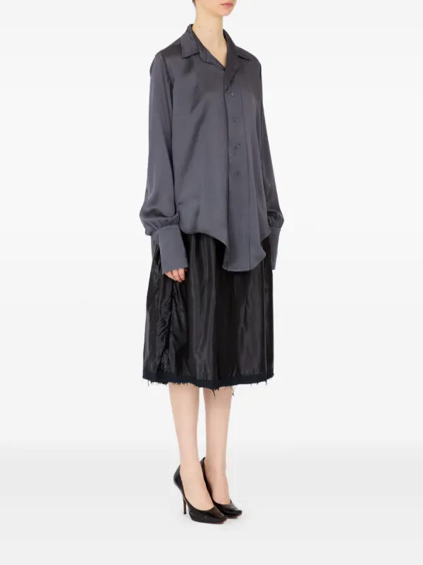 Maison Margiela サテン シャツ | グレー | FARFETCH JP