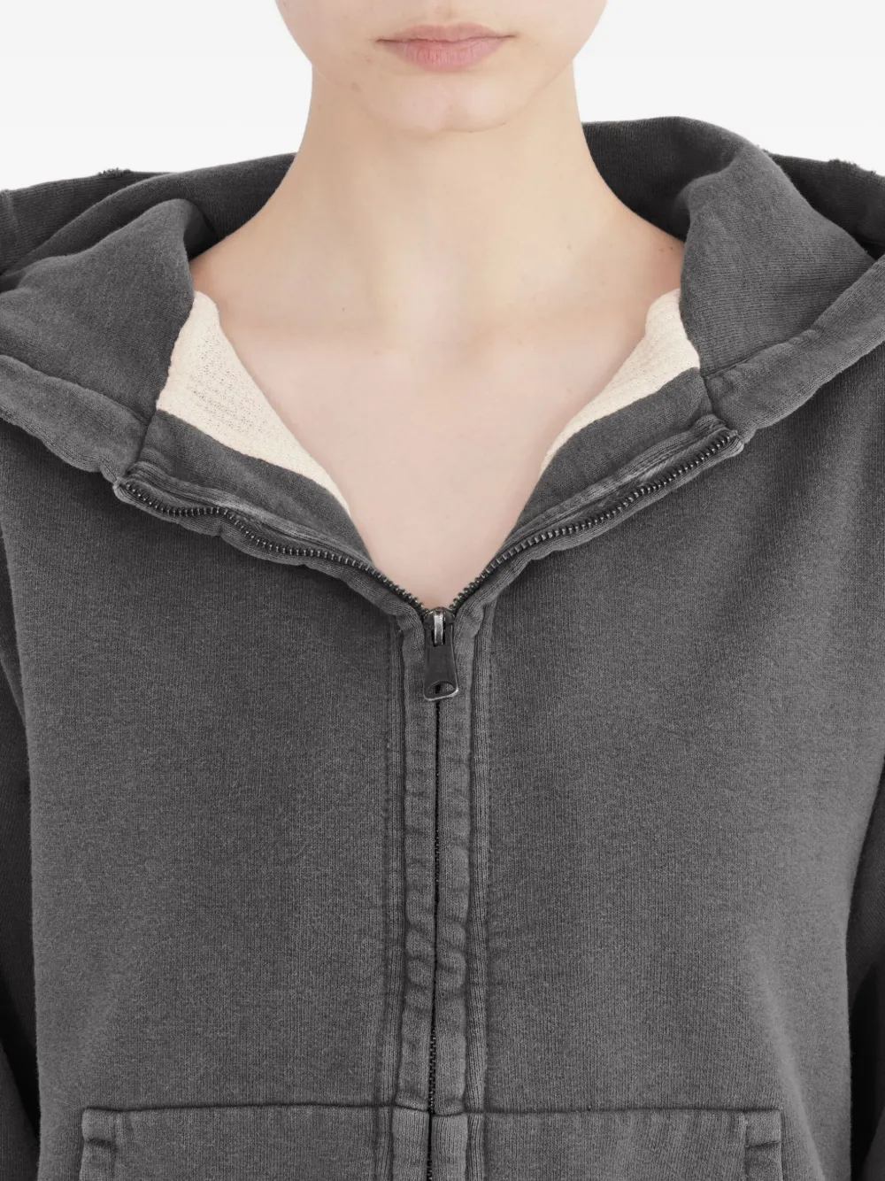 Maison Margiela Hoodie met rits Grijs
