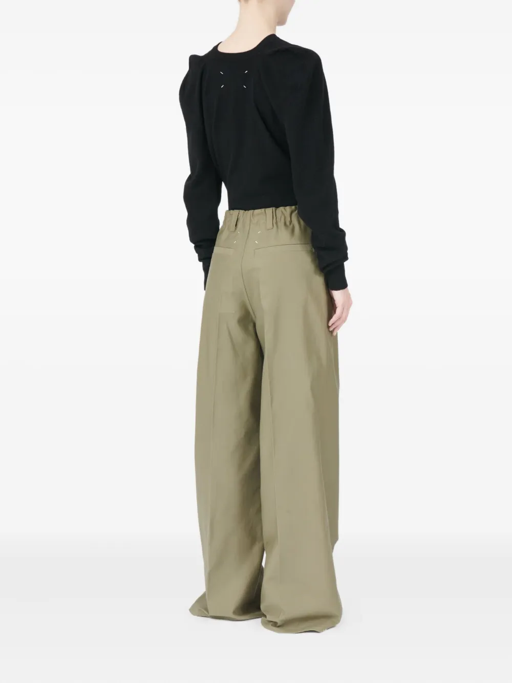 Maison Margiela Straight plooibroek Groen