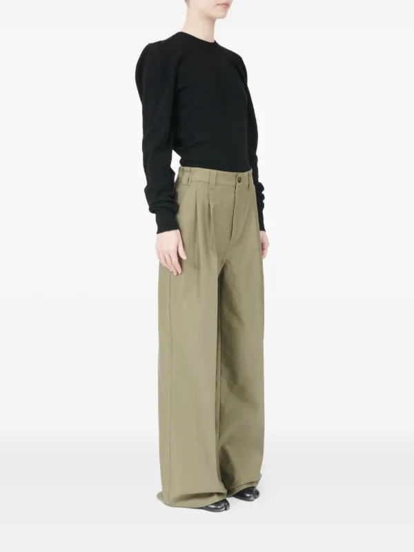 Maison Margiela ストレートパンツ | グリーン | FARFETCH JP