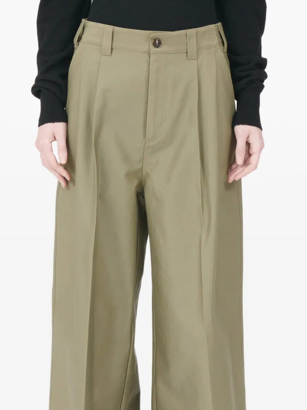 Maison Margiela Straight plooibroek Groen