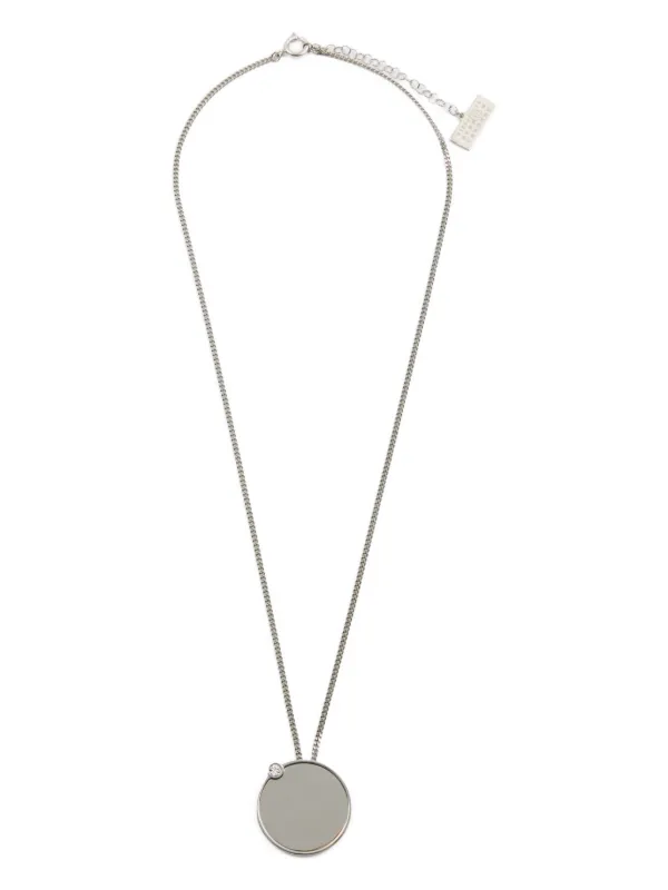 MM6 Maison Margiela Mirror-pendant Necklace in Silver