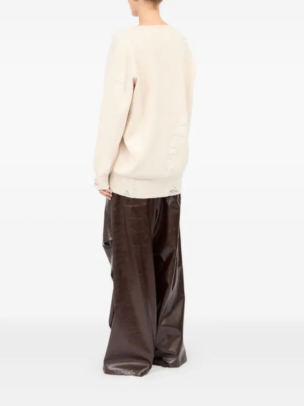 MM6 Maison Margiela ダメージ スウェットシャツ | ニュートラル