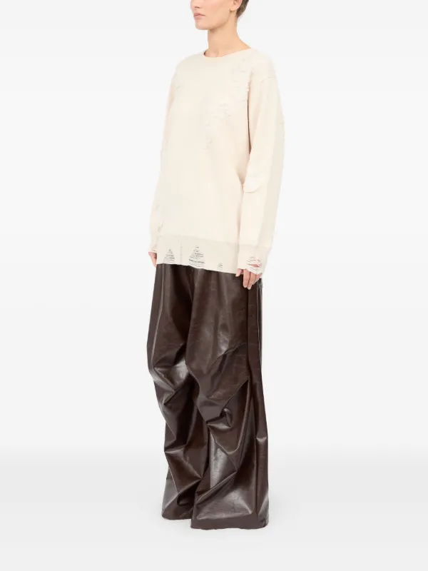 MM6 Maison Margiela ダメージ スウェットシャツ | ニュートラル