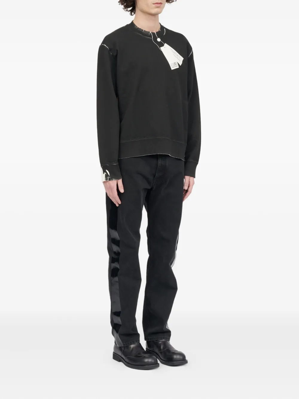 MM6 Maison Margiela Katoenen sweater Zwart