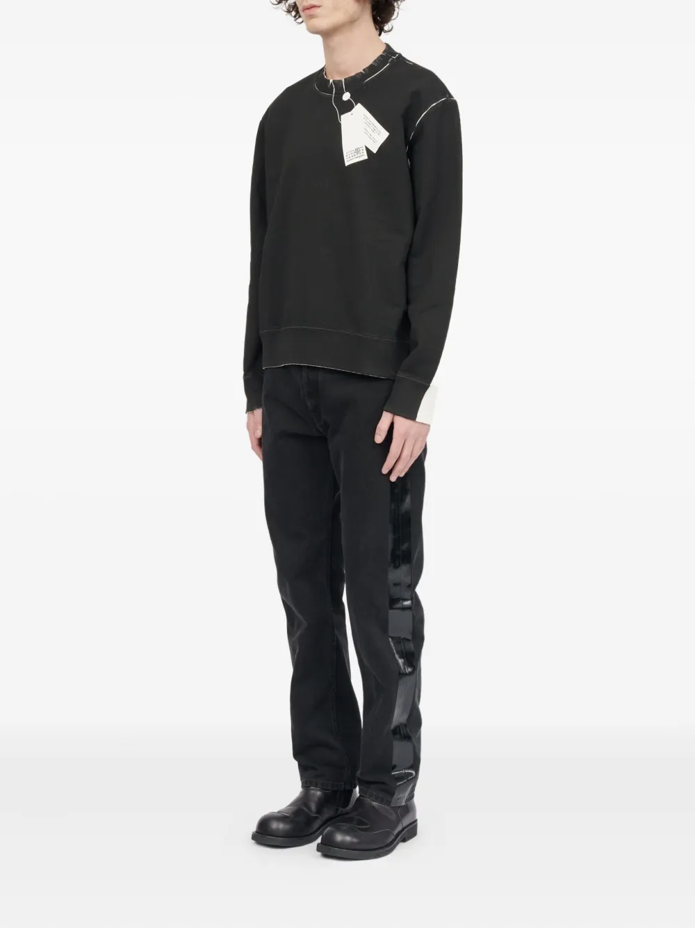 MM6 Maison Margiela Katoenen sweater Zwart