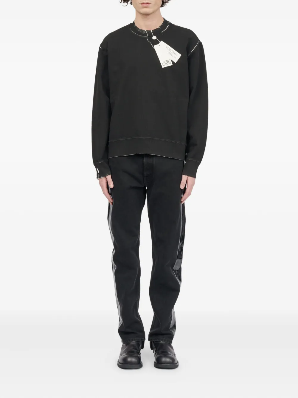 MM6 Maison Margiela Katoenen sweater Zwart