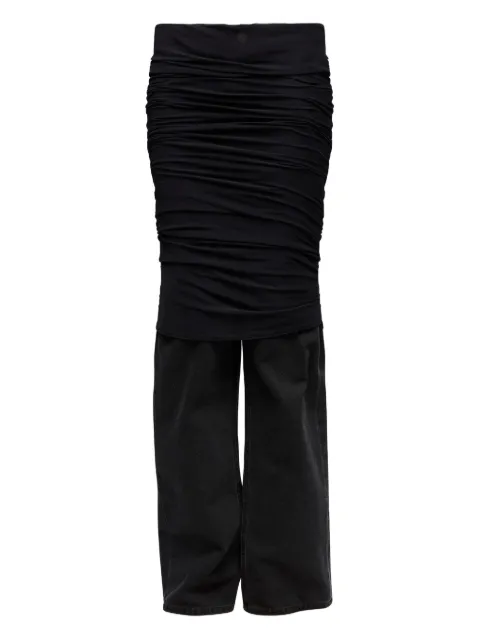 MM6 Maison Margiela gathered jeans