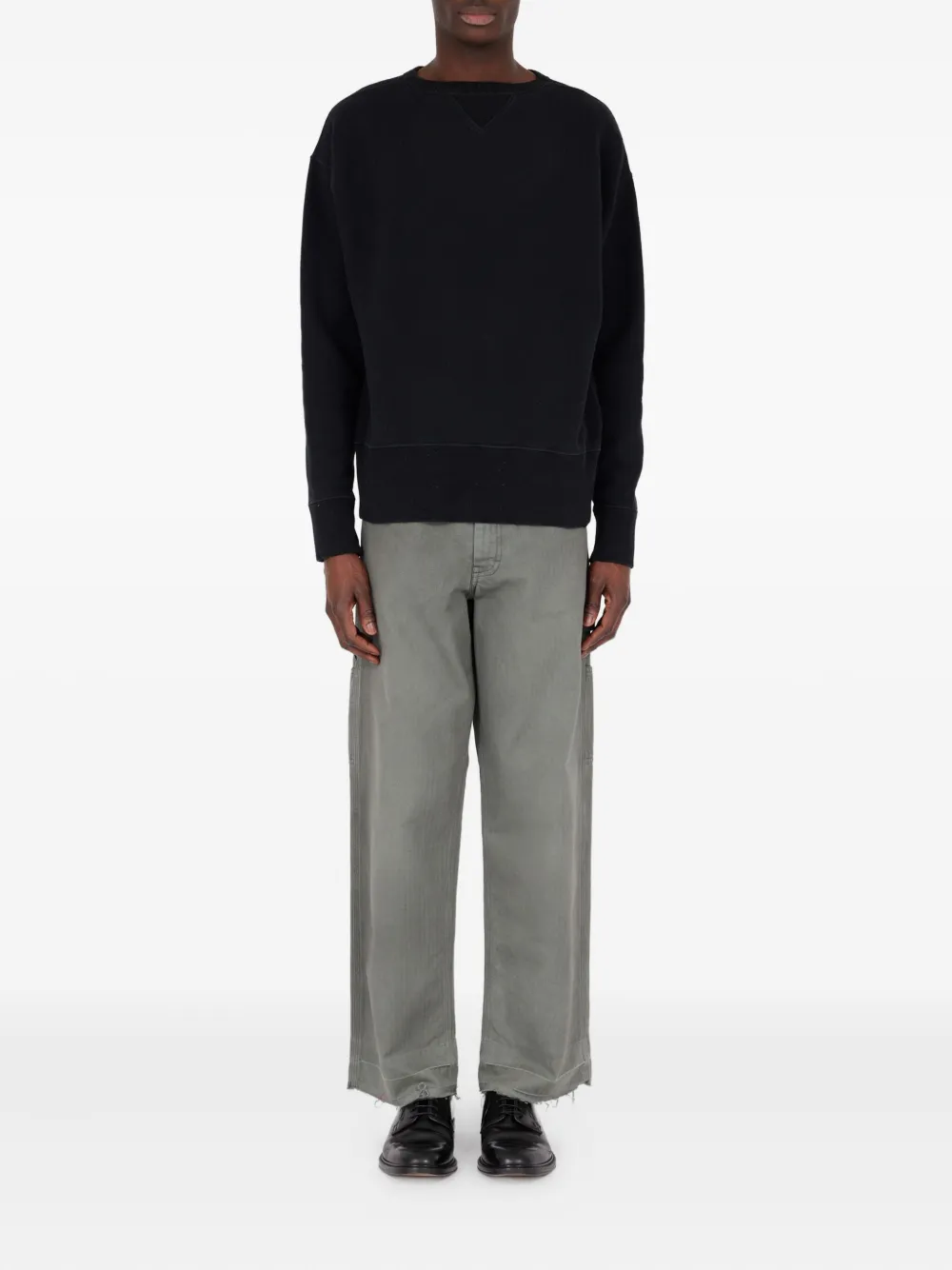 Maison Margiela Sweater met ronde hals - Zwart