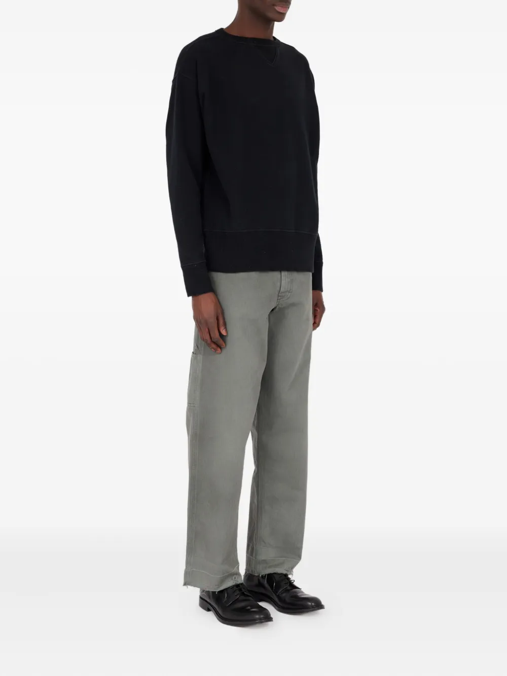 Maison Margiela Sweater met ronde hals Zwart