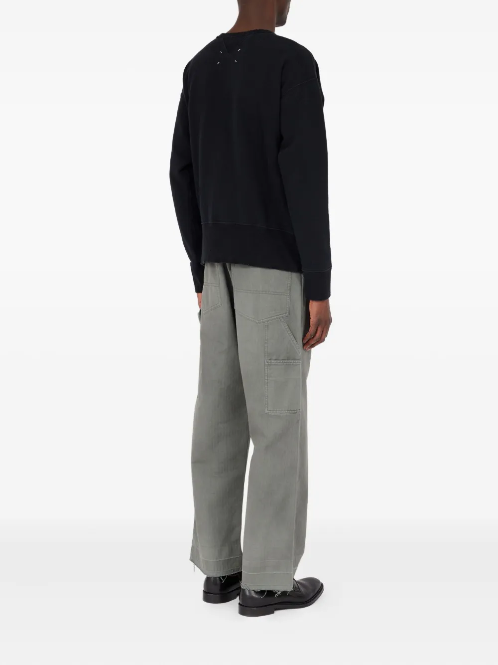 Maison Margiela Sweater met ronde hals Zwart